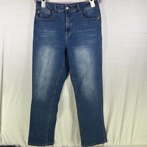 FRYE Women's Stretch High Rise Slim Leg Regular Fit Blue Denim Jeans Size 8/29